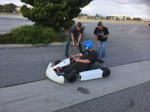 Jonny in go-kart